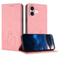Tulips Butterfly Pattern Magnetic Vegan Leather Phone Case, For iPhone 16, For iPhone 15 Pro Max