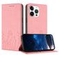Tulips Butterfly Pattern Magnetic Vegan Leather Phone Case, For iPhone 14 Pro Max, For iPhone SE 2022 / SE 2020 / 7 / 8