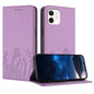 Tulips Butterfly Pattern Magnetic Vegan Leather Phone Case, For iPhone 12 mini, For iPhone 11 Pro Max