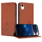 Tulips Butterfly Pattern Magnetic Vegan Leather Phone Case, For iPhone XR, For iPhone 8 Plus / 7 Plus
