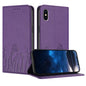 Tulips Butterfly Pattern Magnetic Vegan Leather Phone Case, For iPhone X / XS, For iPhone XS Max