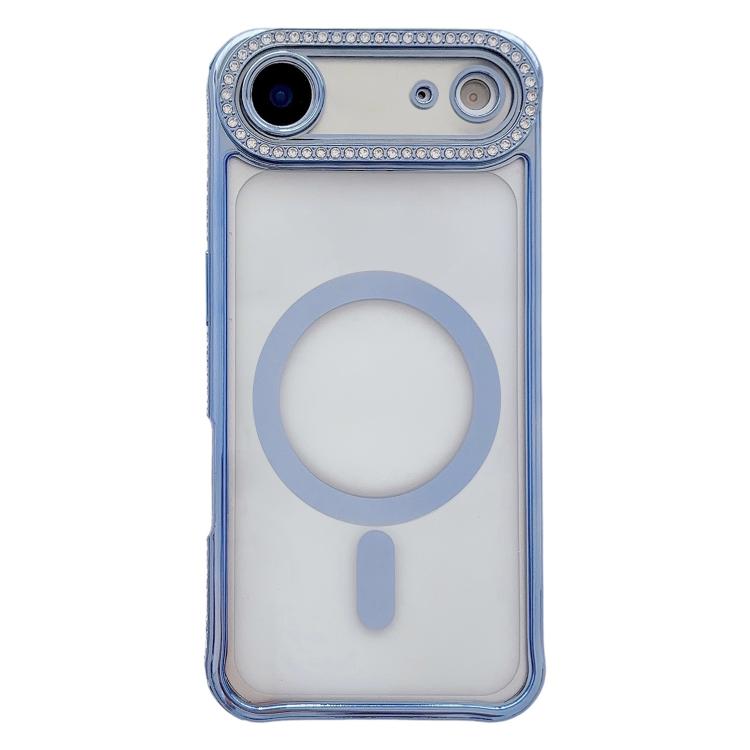 Rhinestone Clear Acrylic Electroplated Magnetic Phone Case, For iPhone 17 Pro Max, For iPhone 17 Pro, For iPhone 17, For iPhone Air