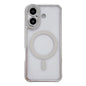 Rhinestone Clear Acrylic Electroplated Magnetic Phone Case, For iPhone 16 Pro Max, For iPhone 16 Pro, For iPhone 16 Plus, For iPhone 16