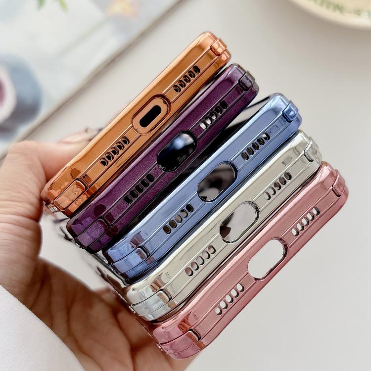 Rhinestone Clear Acrylic Electroplated Magnetic Phone Case, For iPhone 16 Pro Max, For iPhone 16 Pro, For iPhone 16 Plus, For iPhone 16