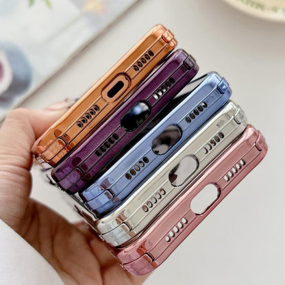 Rhinestone Clear Acrylic Electroplated Magnetic Phone Case, For iPhone 16 Pro Max, For iPhone 16 Pro, For iPhone 16 Plus, For iPhone 16