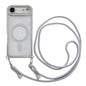 Rhinestone Clear Acrylic Electroplated Magnetic Phone Case with Neck Lanyard, For iPhone 17 Pro Max, For iPhone 17 Pro, For iPhone 17, For iPhone Air