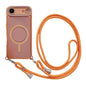 Rhinestone Clear Acrylic Electroplated Magnetic Phone Case with Neck Lanyard, For iPhone 17 Pro Max, For iPhone 17 Pro, For iPhone 17, For iPhone Air