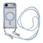 Rhinestone Clear Acrylic Electroplated Magnetic Phone Case with Neck Lanyard, For iPhone 17 Pro Max, For iPhone 17 Pro, For iPhone 17, For iPhone Air