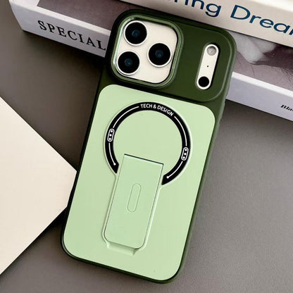 Skin-Feel TPU Hybrid PC Magnetic Phone Case with Kickstand, For iPhone 17 Pro Max, For iPhone 17 Pro, For iPhone 17, For iPhone 16 Pro Max
