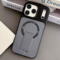 Skin-Feel TPU Hybrid PC Magnetic Phone Case with Kickstand, For iPhone 17 Pro Max, For iPhone 17 Pro, For iPhone 17, For iPhone 16 Pro Max