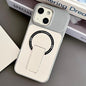 Skin-Feel TPU Hybrid PC Magnetic Phone Case with Kickstand, For iPhone 15, For iPhone 14, For iPhone 14 Pro, For iPhone 14 Pro Max