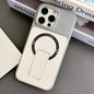Skin-Feel TPU Hybrid PC Magnetic Phone Case with Kickstand, For iPhone 15, For iPhone 14, For iPhone 14 Pro, For iPhone 14 Pro Max