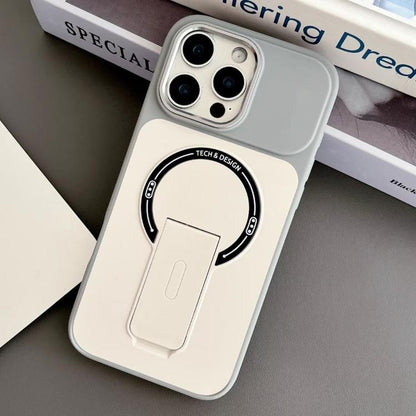 Skin-Feel TPU Hybrid PC Magnetic Phone Case with Kickstand, For iPhone 15, For iPhone 14, For iPhone 14 Pro, For iPhone 14 Pro Max