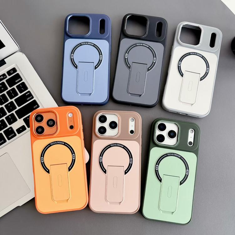 Skin-Feel TPU Hybrid PC Magnetic Phone Case with Kickstand, For iPhone 15, For iPhone 14, For iPhone 14 Pro, For iPhone 14 Pro Max