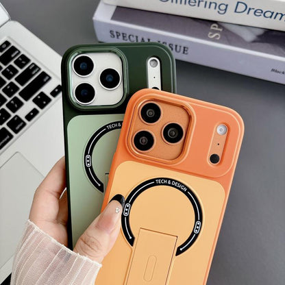 Skin-Feel TPU Hybrid PC Magnetic Phone Case with Kickstand, For iPhone 13 Pro Max, For iPhone 13 Pro, For iPhone 13