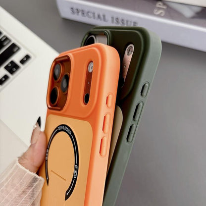 Skin-Feel TPU Hybrid PC Magnetic Phone Case with Kickstand, For iPhone 17 Pro Max, For iPhone 17 Pro, For iPhone 17, For iPhone 16 Pro Max