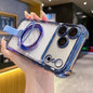 Crystal Shield Ring Holde TPU + Acrylic Magnetic Phone Case, For iPhone 17 Pro Max, For iPhone 17 Pro, For iPhone 17