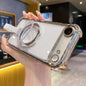 Crystal Shield Ring Holde TPU + Acrylic Magnetic Phone Case, For iPhone Air, For iPhone 16 Pro Max, For iPhone 16 Pro