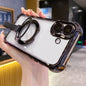 Crystal Shield Ring Holde TPU + Acrylic Magnetic Phone Case, For iPhone 16 Plus, For iPhone 16, For iPhone 15 Pro Max