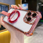 Crystal Shield Ring Holde TPU + Acrylic Magnetic Phone Case, For iPhone 16 Plus, For iPhone 16, For iPhone 15 Pro Max
