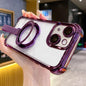 Crystal Shield Ring Holde TPU + Acrylic Magnetic Phone Case, For iPhone 14 Plus, For iPhone 14, For iPhone 14 Pro
