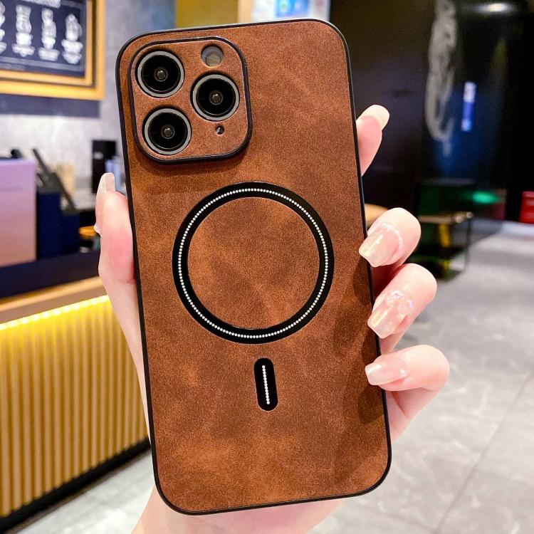 Lambskin Faux Leather Magnetic Phone Case, For iPhone 12, For iPhone 12 Pro Max, For iPhone 12 Pro, For iPhone 11 Pro Max