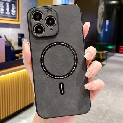 Lambskin Faux Leather Magnetic Phone Case, For iPhone 12, For iPhone 12 Pro Max, For iPhone 12 Pro, For iPhone 11 Pro Max