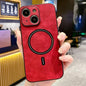 Lambskin Faux Leather Magnetic Phone Case, For iPhone 14 Pro Max, For iPhone 13 Pro Max, For iPhone 13 Pro, For iPhone 13