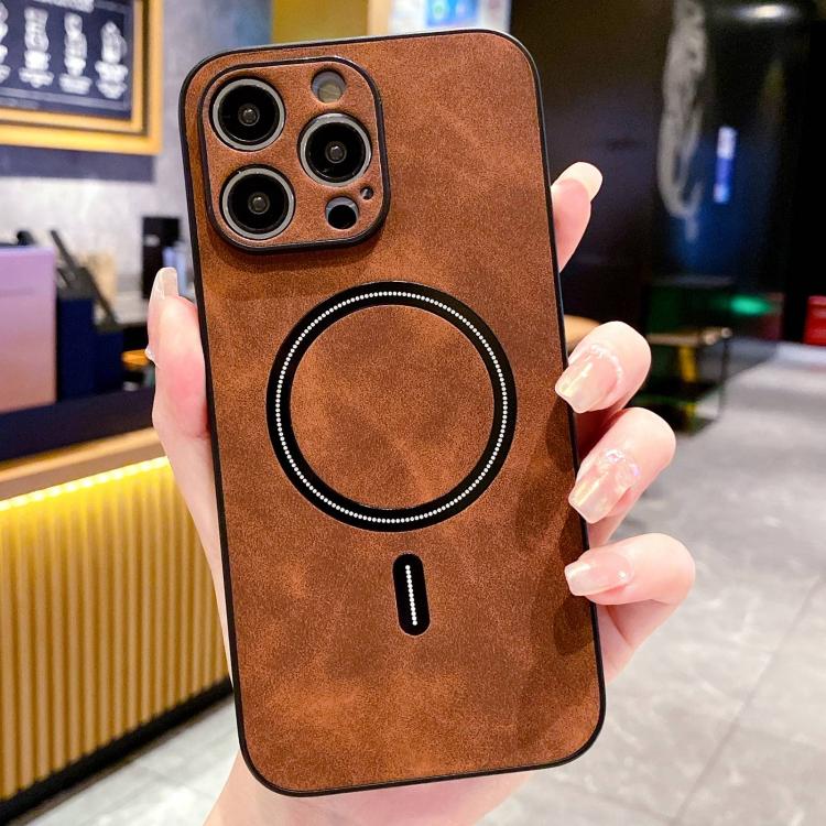Lambskin Faux Leather Magnetic Phone Case, For iPhone 14 Pro Max, For iPhone 13 Pro Max, For iPhone 13 Pro, For iPhone 13