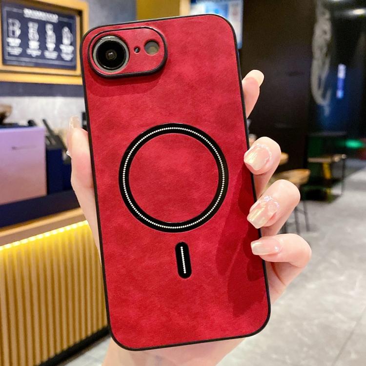 Lambskin Faux Leather Magnetic Phone Case, For iPhone 17e / 16e, For iPhone 17 Pro Max, For iPhone 17 Pro, For iPhone 17
