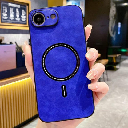 Lambskin Faux Leather Magnetic Phone Case, For iPhone 17e / 16e, For iPhone 17 Pro Max, For iPhone 17 Pro, For iPhone 17