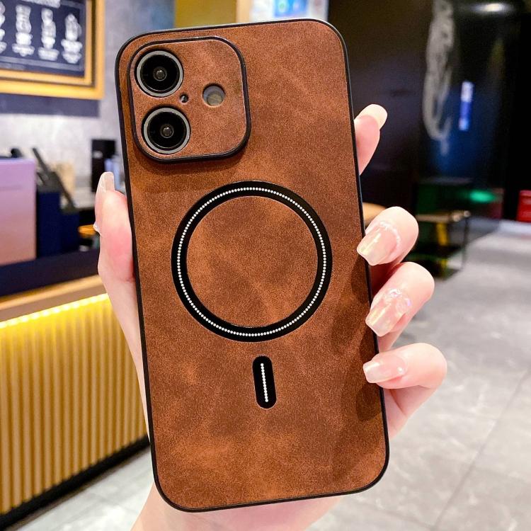 Lambskin Faux Leather Magnetic Phone Case, For iPhone 17e / 16e, For iPhone 17 Pro Max, For iPhone 17 Pro, For iPhone 17