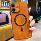 Lambskin Faux Leather Magnetic Phone Case, For iPhone 17e / 16e, For iPhone 17 Pro Max, For iPhone 17 Pro, For iPhone 17