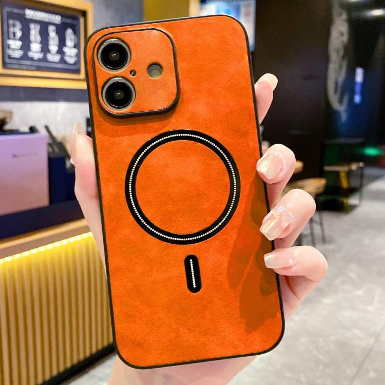 Lambskin Faux Leather Magnetic Phone Case, For iPhone 17e / 16e, For iPhone 17 Pro Max, For iPhone 17 Pro, For iPhone 17