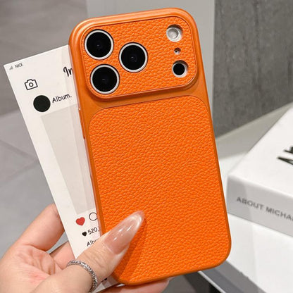 Transforms Into 17 Series Large Window Frosted Lychee Texture Phone Case, For iPhone 17 Pro Max, For iPhone 17 Pro, For iPhone 17, For iPhone Air