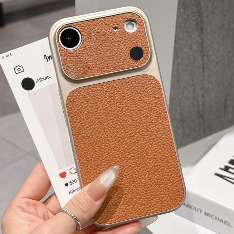 Transforms Into 17 Series Large Window Frosted Lychee Texture Phone Case, For iPhone 17 Pro Max, For iPhone 17 Pro, For iPhone 17, For iPhone Air