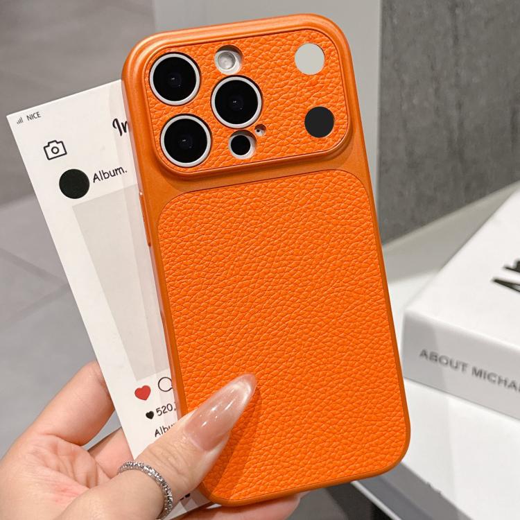 Transforms Into 17 Series Large Window Frosted Lychee Texture Phone Case, For iPhone 16 Pro Max, For iPhone 16 Pro, For iPhone 16 Plus, For iPhone 16