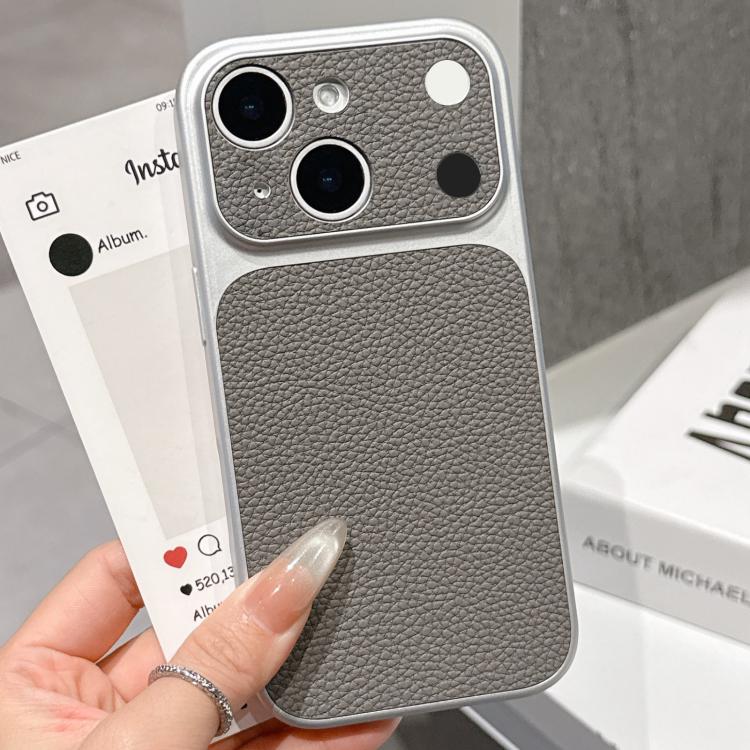 Transforms Into 17 Series Large Window Frosted Lychee Texture Phone Case, For iPhone 15 Pro Max, For iPhone 15 Pro, For iPhone 15 Plus, For iPhone 15