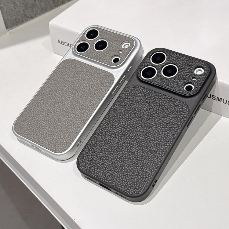 Transforms Into 17 Series Large Window Frosted Lychee Texture Phone Case, For iPhone 17 Pro Max, For iPhone 17 Pro, For iPhone 17, For iPhone Air