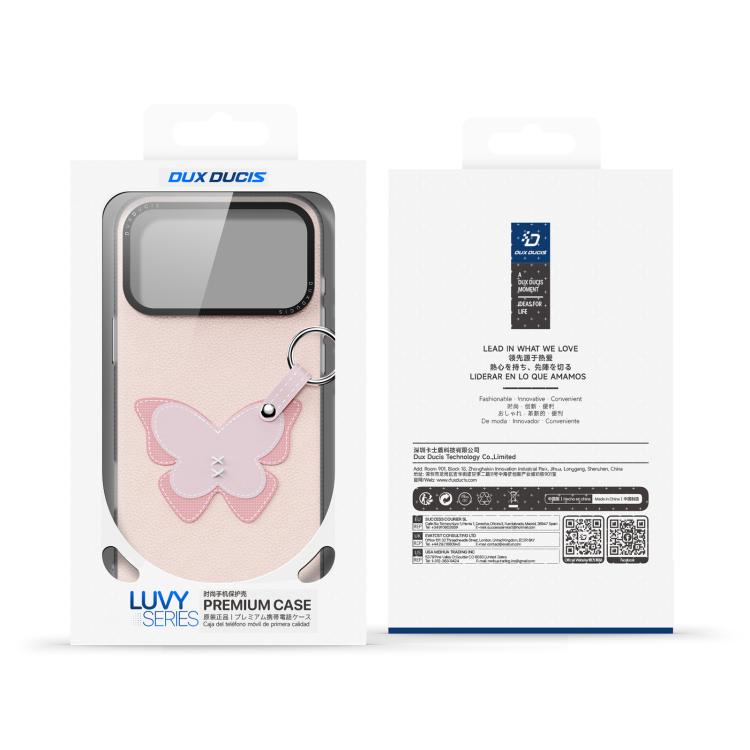 DUX DUCIS LUVY Series Phone Case with Finger Ring Buckle, For iPhone 17 Pro Max, For iPhone 17 Pro, For iPhone 17