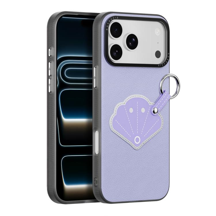 DUX DUCIS LUVY Series Phone Case with Finger Ring Buckle, For iPhone 17 Pro Max, For iPhone 17 Pro, For iPhone 17