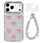 Sparkling IMD Colorful Bow Phone Case with Bracelet, For iPhone 17 Pro Max, For iPhone 17 Pro