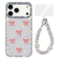 Sparkling IMD Colorful Bow Phone Case with Bracelet, For iPhone 17 Pro Max, For iPhone 17 Pro