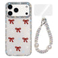 Sparkling IMD Colorful Bow Phone Case with Bracelet, For iPhone 17 Pro Max, For iPhone 17 Pro