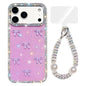 Sparkling IMD Colorful Bow Phone Case with Bracelet, For iPhone 17 Pro Max, For iPhone 17 Pro