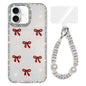Sparkling IMD Colorful Bow Phone Case with Bracelet, For iPhone 17, For iPhone Air