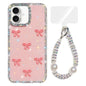 Sparkling IMD Colorful Bow Phone Case with Bracelet, For iPhone 17, For iPhone Air