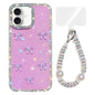 Sparkling IMD Colorful Bow Phone Case with Bracelet, For iPhone 17, For iPhone Air