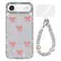 Sparkling IMD Colorful Bow Phone Case with Bracelet, For iPhone 17, For iPhone Air