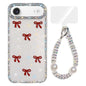 Sparkling IMD Colorful Bow Phone Case with Bracelet, For iPhone 17, For iPhone Air